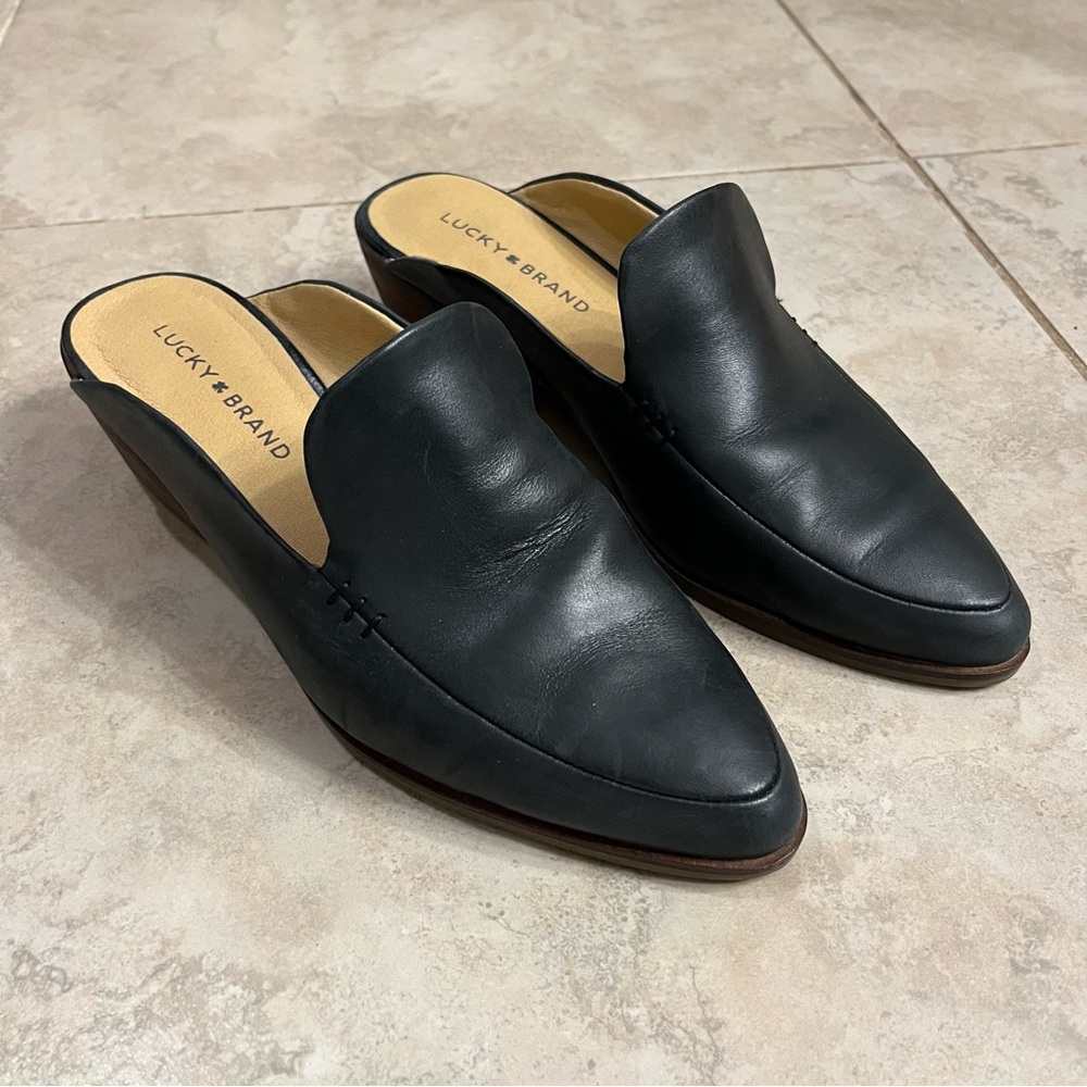 Lucky Brand heeled mules